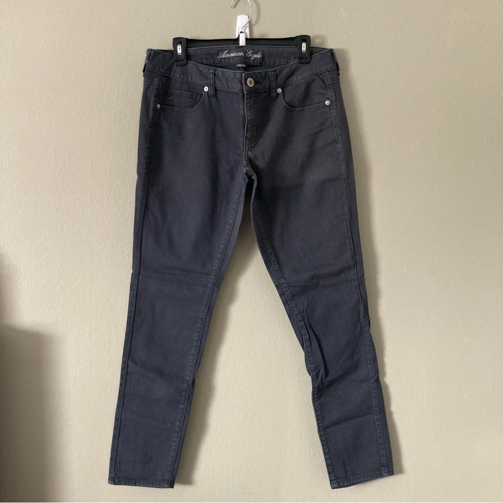 American Eagle Dark Gray Skinny Jeans